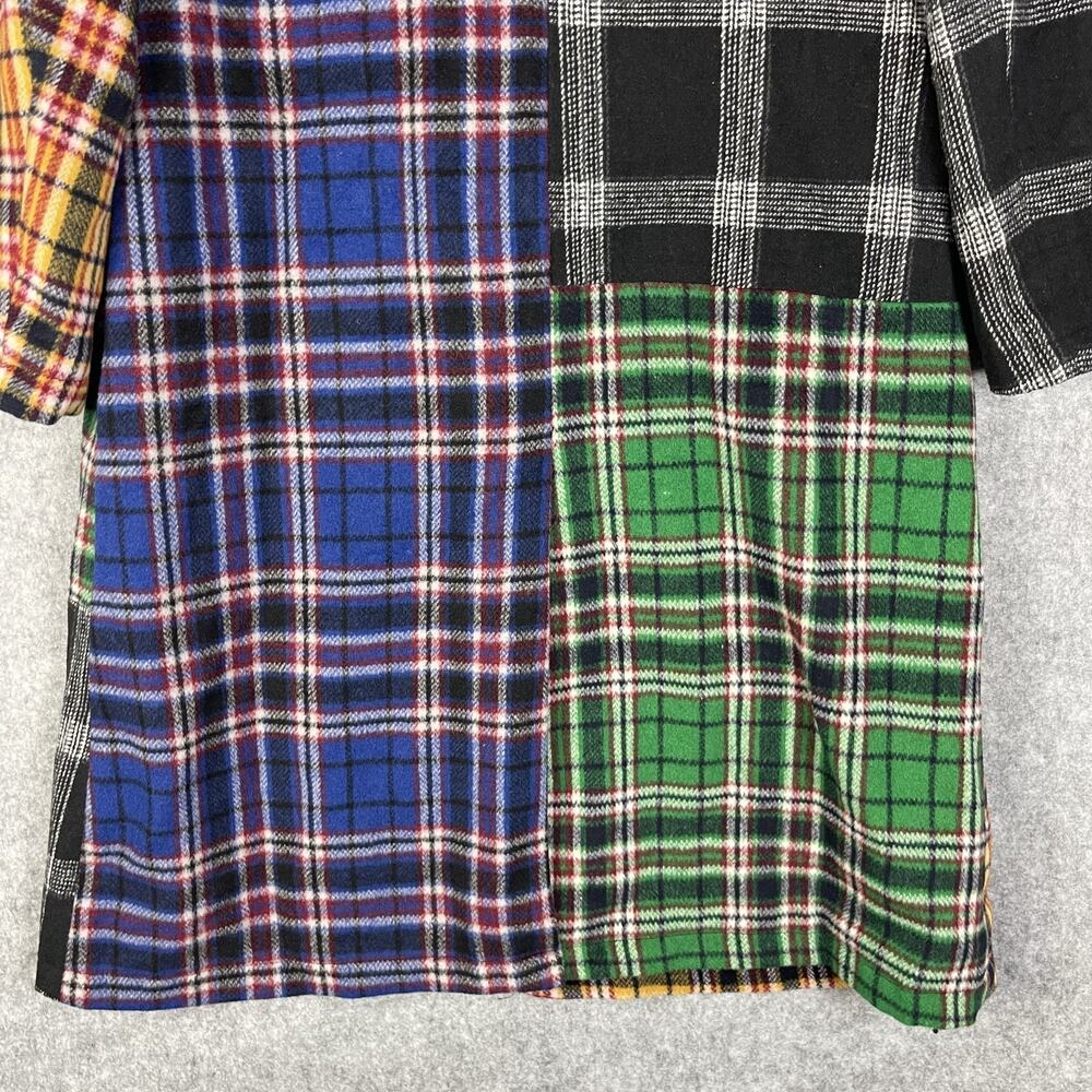 Dolls Kill Current Mood Academy Punk Plaid Jacket Coat Womens Medium Wool Blend - Picture 12 of 15